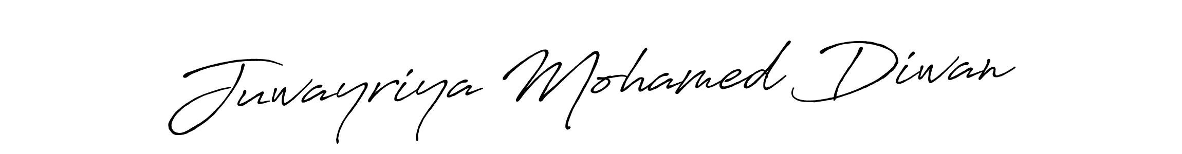 It looks lik you need a new signature style for name Juwayriya Mohamed Diwan. Design unique handwritten (Antro_Vectra_Bolder) signature with our free signature maker in just a few clicks. Juwayriya Mohamed Diwan signature style 7 images and pictures png