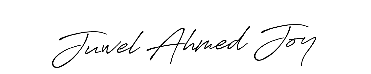 Use a signature maker to create a handwritten signature online. With this signature software, you can design (Antro_Vectra_Bolder) your own signature for name Juwel Ahmed Joy. Juwel Ahmed Joy signature style 7 images and pictures png