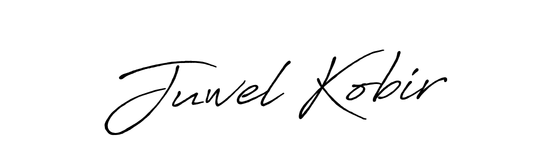 Make a beautiful signature design for name Juwel Kobir. With this signature (Antro_Vectra_Bolder) style, you can create a handwritten signature for free. Juwel Kobir signature style 7 images and pictures png