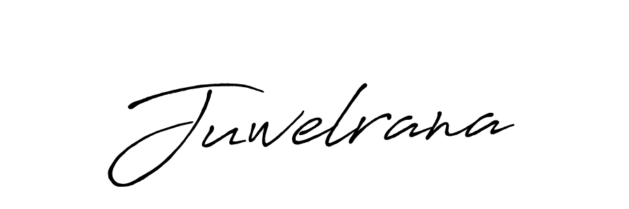 Make a beautiful signature design for name Juwelrana. With this signature (Antro_Vectra_Bolder) style, you can create a handwritten signature for free. Juwelrana signature style 7 images and pictures png