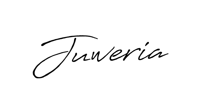 Design your own signature with our free online signature maker. With this signature software, you can create a handwritten (Antro_Vectra_Bolder) signature for name Juweria. Juweria signature style 7 images and pictures png