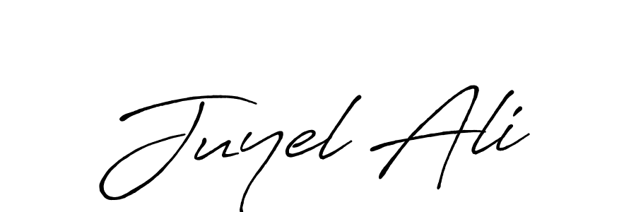 Create a beautiful signature design for name Juyel Ali. With this signature (Antro_Vectra_Bolder) fonts, you can make a handwritten signature for free. Juyel Ali signature style 7 images and pictures png