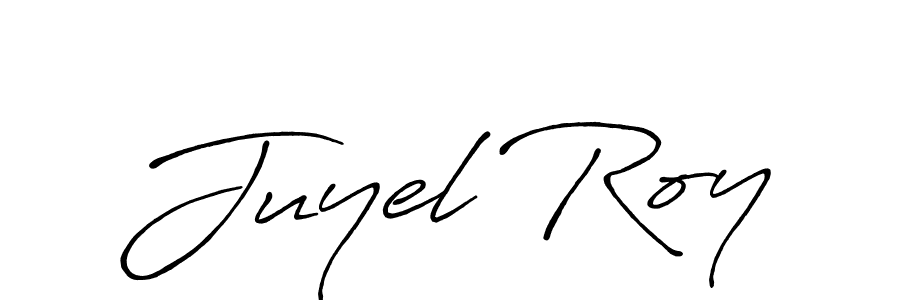 Use a signature maker to create a handwritten signature online. With this signature software, you can design (Antro_Vectra_Bolder) your own signature for name Juyel Roy. Juyel Roy signature style 7 images and pictures png