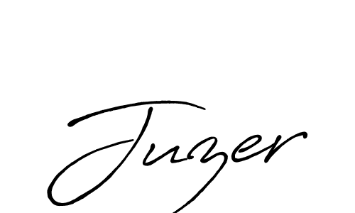 Juzer stylish signature style. Best Handwritten Sign (Antro_Vectra_Bolder) for my name. Handwritten Signature Collection Ideas for my name Juzer. Juzer signature style 7 images and pictures png