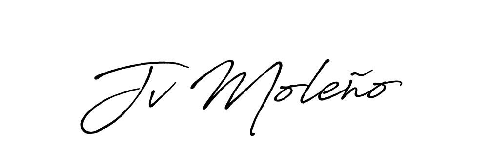 Also You can easily find your signature by using the search form. We will create Jv Moleño name handwritten signature images for you free of cost using Antro_Vectra_Bolder sign style. Jv Moleño signature style 7 images and pictures png