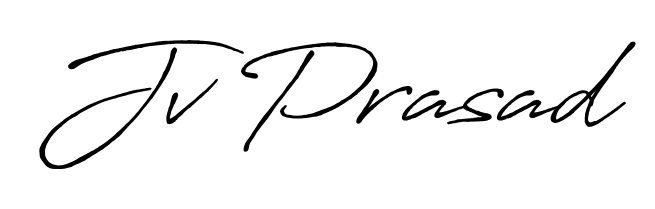 Achieve flawless digital penmanship with Jv Prasad name in Antro_Vectra_Bolder font. The perfect tool for creating online signatures. Jv Prasad signature style 7 images and pictures png