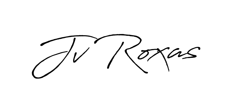 Also we have Jv Roxas name is the best signature style. Create professional handwritten signature collection using Antro_Vectra_Bolder autograph style. Jv Roxas signature style 7 images and pictures png