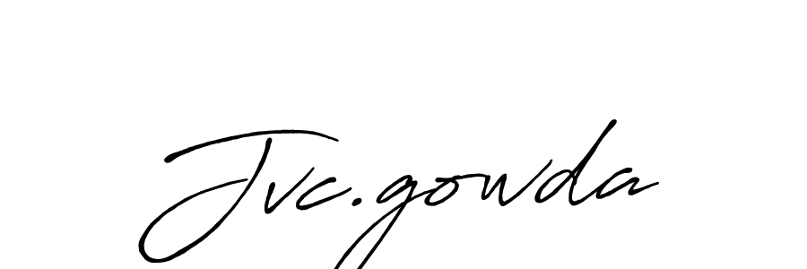 Use a signature maker to create a handwritten signature online. With this signature software, you can design (Antro_Vectra_Bolder) your own signature for name Jvc.gowda. Jvc.gowda signature style 7 images and pictures png