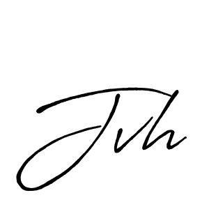 How to make Jvh signature? Antro_Vectra_Bolder is a professional autograph style. Create handwritten signature for Jvh name. Jvh signature style 7 images and pictures png