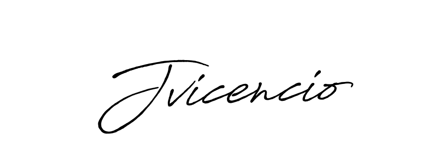 Jvicencio stylish signature style. Best Handwritten Sign (Antro_Vectra_Bolder) for my name. Handwritten Signature Collection Ideas for my name Jvicencio. Jvicencio signature style 7 images and pictures png