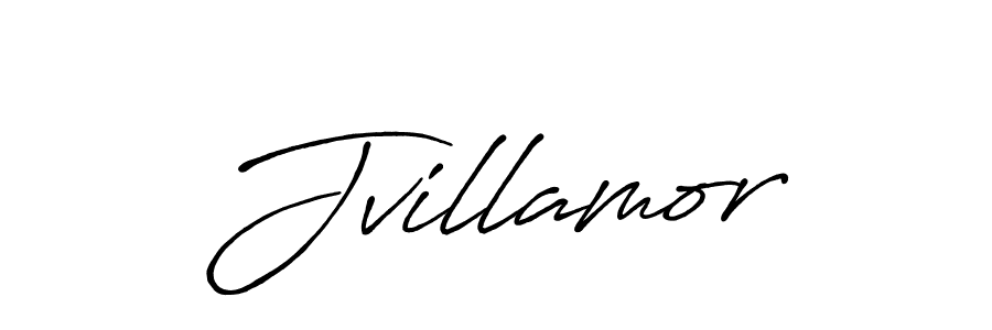 Make a beautiful signature design for name Jvillamor. With this signature (Antro_Vectra_Bolder) style, you can create a handwritten signature for free. Jvillamor signature style 7 images and pictures png