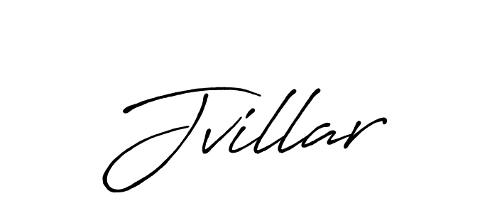 Create a beautiful signature design for name Jvillar. With this signature (Antro_Vectra_Bolder) fonts, you can make a handwritten signature for free. Jvillar signature style 7 images and pictures png