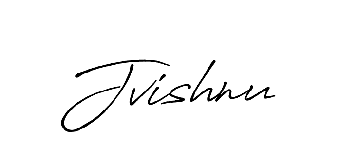 How to make Jvishnu signature? Antro_Vectra_Bolder is a professional autograph style. Create handwritten signature for Jvishnu name. Jvishnu signature style 7 images and pictures png