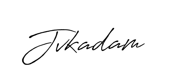 Use a signature maker to create a handwritten signature online. With this signature software, you can design (Antro_Vectra_Bolder) your own signature for name Jvkadam. Jvkadam signature style 7 images and pictures png