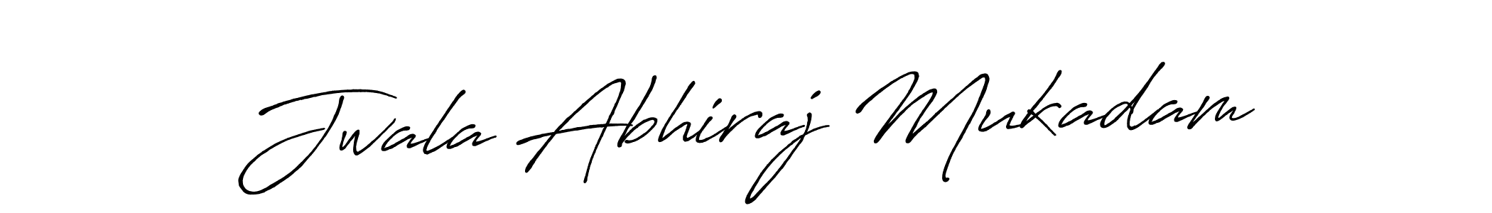 Use a signature maker to create a handwritten signature online. With this signature software, you can design (Antro_Vectra_Bolder) your own signature for name Jwala Abhiraj Mukadam. Jwala Abhiraj Mukadam signature style 7 images and pictures png