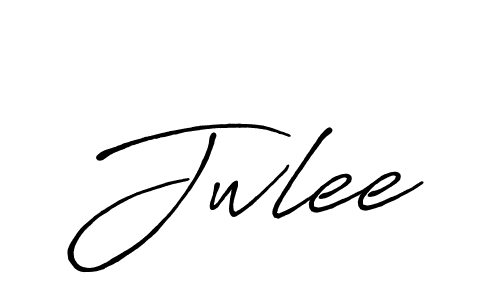 Jwlee stylish signature style. Best Handwritten Sign (Antro_Vectra_Bolder) for my name. Handwritten Signature Collection Ideas for my name Jwlee. Jwlee signature style 7 images and pictures png