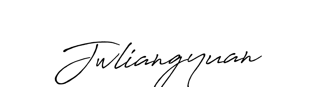 Make a beautiful signature design for name Jwliangyuan. With this signature (Antro_Vectra_Bolder) style, you can create a handwritten signature for free. Jwliangyuan signature style 7 images and pictures png