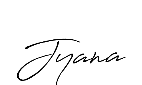 Use a signature maker to create a handwritten signature online. With this signature software, you can design (Antro_Vectra_Bolder) your own signature for name Jyana. Jyana signature style 7 images and pictures png