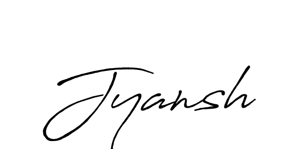 Use a signature maker to create a handwritten signature online. With this signature software, you can design (Antro_Vectra_Bolder) your own signature for name Jyansh. Jyansh signature style 7 images and pictures png
