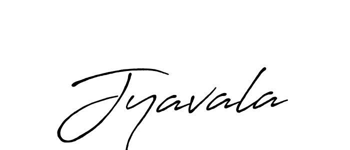 Create a beautiful signature design for name Jyavala. With this signature (Antro_Vectra_Bolder) fonts, you can make a handwritten signature for free. Jyavala signature style 7 images and pictures png