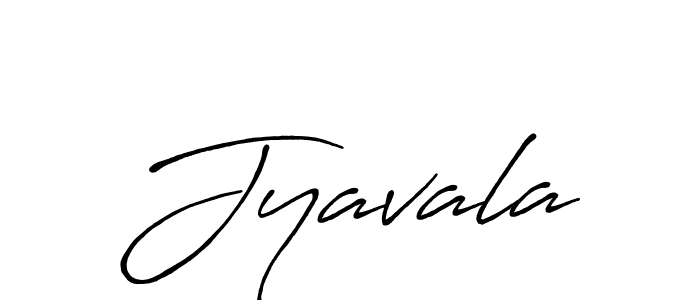 Create a beautiful signature design for name Jyavala. With this signature (Antro_Vectra_Bolder) fonts, you can make a handwritten signature for free. Jyavala signature style 7 images and pictures png