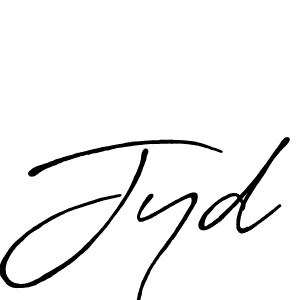 Use a signature maker to create a handwritten signature online. With this signature software, you can design (Antro_Vectra_Bolder) your own signature for name Jyd. Jyd signature style 7 images and pictures png