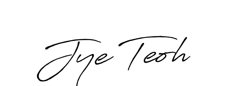 How to make Jye Teoh name signature. Use Antro_Vectra_Bolder style for creating short signs online. This is the latest handwritten sign. Jye Teoh signature style 7 images and pictures png