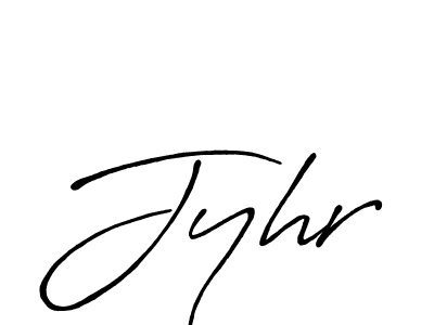 You should practise on your own different ways (Antro_Vectra_Bolder) to write your name (Jyhr) in signature. don't let someone else do it for you. Jyhr signature style 7 images and pictures png