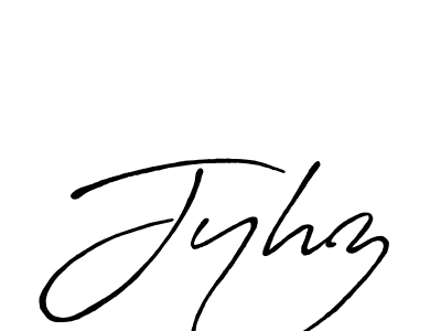 Antro_Vectra_Bolder is a professional signature style that is perfect for those who want to add a touch of class to their signature. It is also a great choice for those who want to make their signature more unique. Get Jyhz name to fancy signature for free. Jyhz signature style 7 images and pictures png