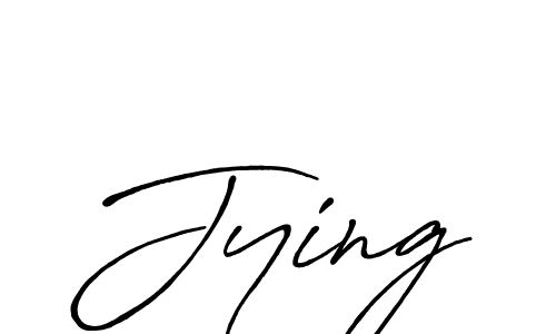 Create a beautiful signature design for name Jying. With this signature (Antro_Vectra_Bolder) fonts, you can make a handwritten signature for free. Jying signature style 7 images and pictures png