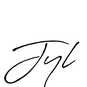 Create a beautiful signature design for name Jyl. With this signature (Antro_Vectra_Bolder) fonts, you can make a handwritten signature for free. Jyl signature style 7 images and pictures png