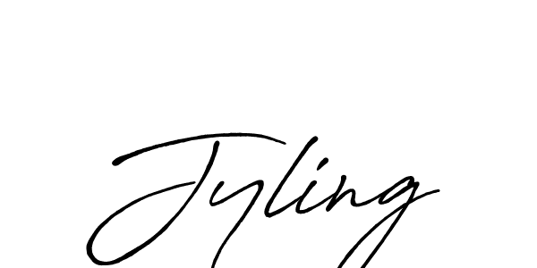 Design your own signature with our free online signature maker. With this signature software, you can create a handwritten (Antro_Vectra_Bolder) signature for name Jyling. Jyling signature style 7 images and pictures png