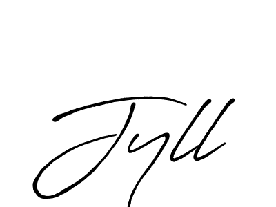 The best way (Antro_Vectra_Bolder) to make a short signature is to pick only two or three words in your name. The name Jyll include a total of six letters. For converting this name. Jyll signature style 7 images and pictures png