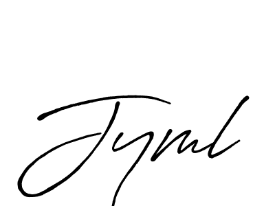 The best way (Antro_Vectra_Bolder) to make a short signature is to pick only two or three words in your name. The name Jyml include a total of six letters. For converting this name. Jyml signature style 7 images and pictures png
