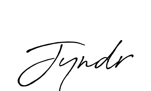 Make a beautiful signature design for name Jyndr. With this signature (Antro_Vectra_Bolder) style, you can create a handwritten signature for free. Jyndr signature style 7 images and pictures png