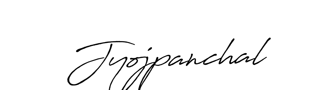 How to make Jyojpanchal name signature. Use Antro_Vectra_Bolder style for creating short signs online. This is the latest handwritten sign. Jyojpanchal signature style 7 images and pictures png
