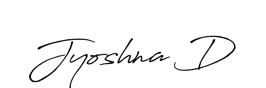 Design your own signature with our free online signature maker. With this signature software, you can create a handwritten (Antro_Vectra_Bolder) signature for name Jyoshna D. Jyoshna D signature style 7 images and pictures png