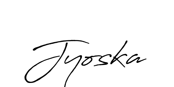 Use a signature maker to create a handwritten signature online. With this signature software, you can design (Antro_Vectra_Bolder) your own signature for name Jyoska. Jyoska signature style 7 images and pictures png