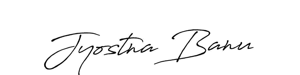 Make a beautiful signature design for name Jyostna Banu. With this signature (Antro_Vectra_Bolder) style, you can create a handwritten signature for free. Jyostna Banu signature style 7 images and pictures png