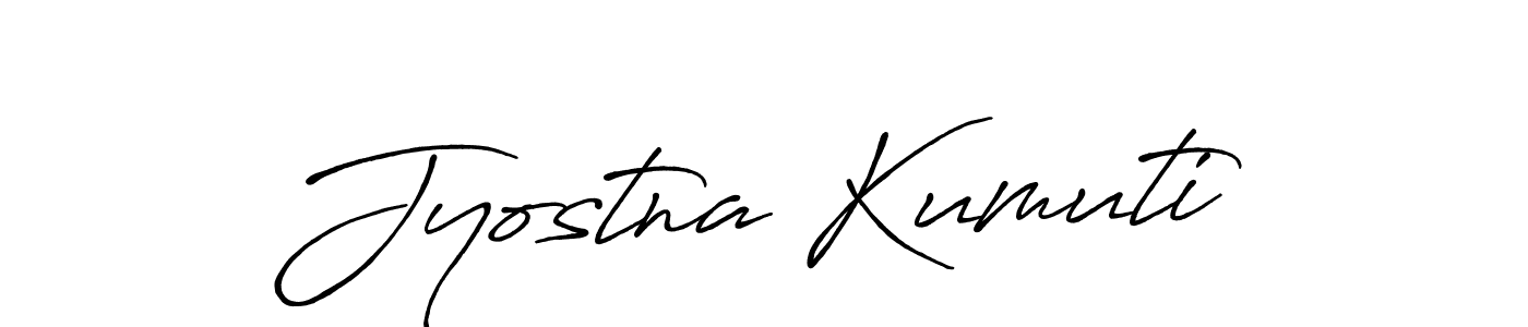 How to make Jyostna Kumuti name signature. Use Antro_Vectra_Bolder style for creating short signs online. This is the latest handwritten sign. Jyostna Kumuti signature style 7 images and pictures png