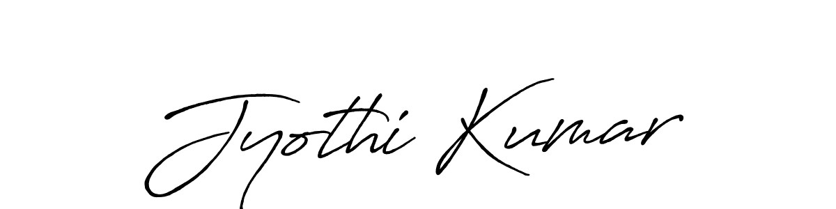 Create a beautiful signature design for name Jyothi Kumar. With this signature (Antro_Vectra_Bolder) fonts, you can make a handwritten signature for free. Jyothi Kumar signature style 7 images and pictures png