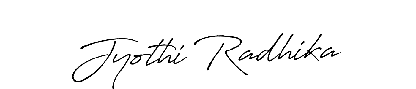 Use a signature maker to create a handwritten signature online. With this signature software, you can design (Antro_Vectra_Bolder) your own signature for name Jyothi Radhika. Jyothi Radhika signature style 7 images and pictures png