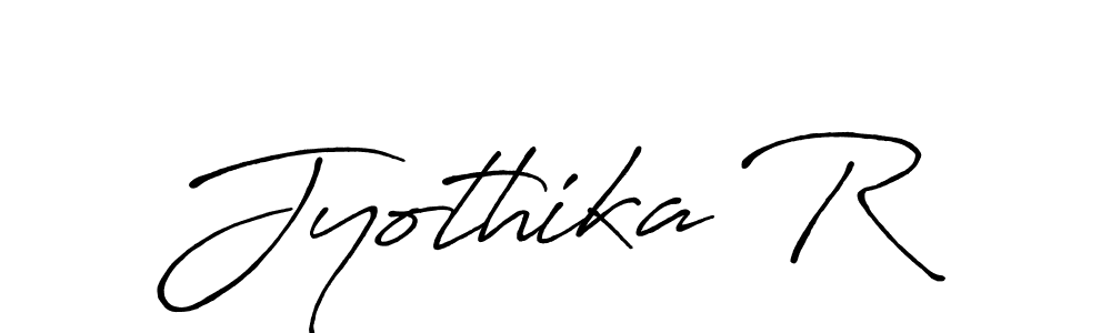 Make a beautiful signature design for name Jyothika R. With this signature (Antro_Vectra_Bolder) style, you can create a handwritten signature for free. Jyothika R signature style 7 images and pictures png