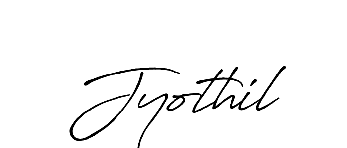 How to make Jyothil name signature. Use Antro_Vectra_Bolder style for creating short signs online. This is the latest handwritten sign. Jyothil signature style 7 images and pictures png