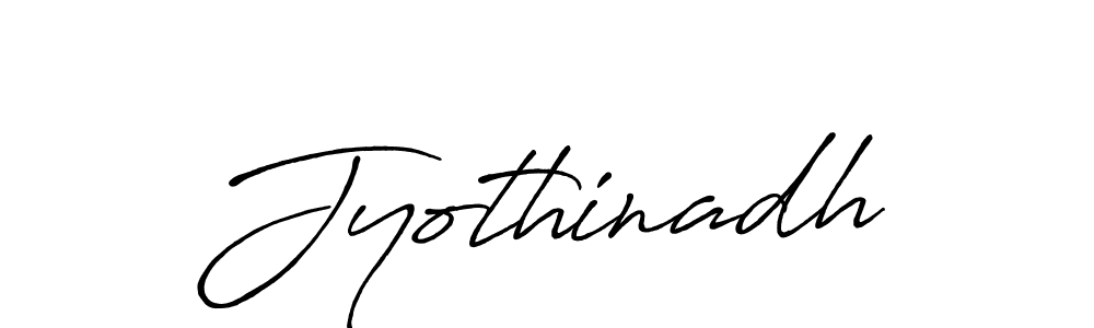 Make a beautiful signature design for name Jyothinadh. With this signature (Antro_Vectra_Bolder) style, you can create a handwritten signature for free. Jyothinadh signature style 7 images and pictures png