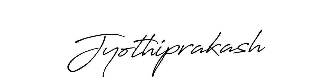 Make a beautiful signature design for name Jyothiprakash. With this signature (Antro_Vectra_Bolder) style, you can create a handwritten signature for free. Jyothiprakash signature style 7 images and pictures png