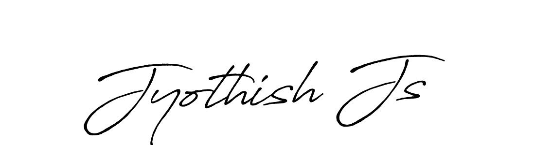 How to make Jyothish Js name signature. Use Antro_Vectra_Bolder style for creating short signs online. This is the latest handwritten sign. Jyothish Js signature style 7 images and pictures png