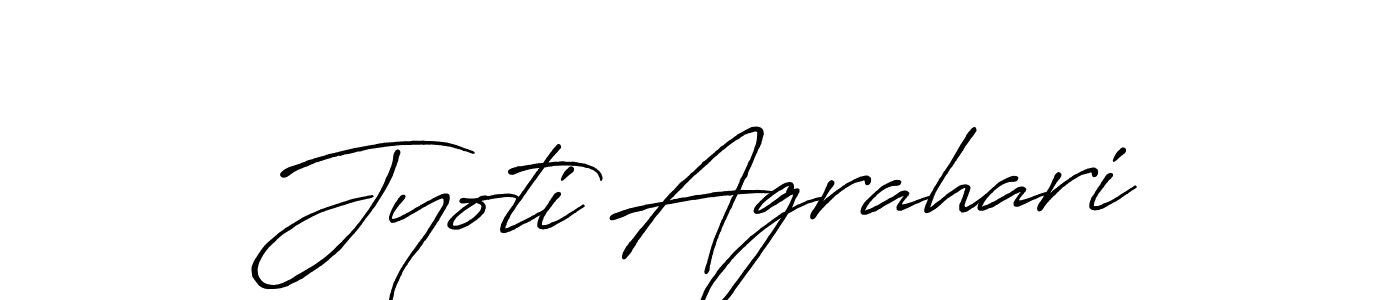 Jyoti Agrahari stylish signature style. Best Handwritten Sign (Antro_Vectra_Bolder) for my name. Handwritten Signature Collection Ideas for my name Jyoti Agrahari. Jyoti Agrahari signature style 7 images and pictures png