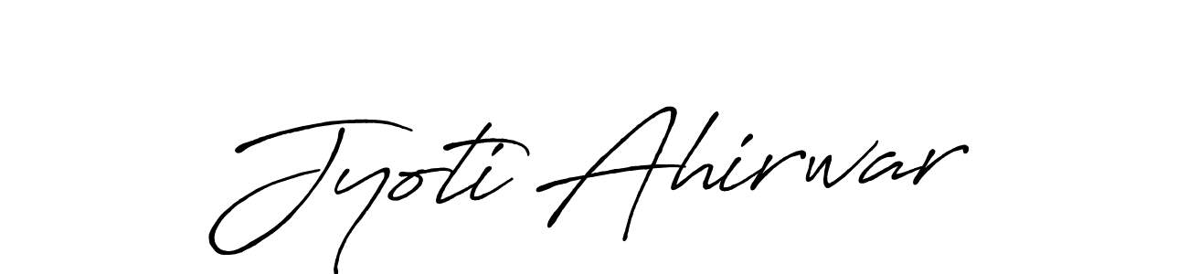 How to make Jyoti Ahirwar signature? Antro_Vectra_Bolder is a professional autograph style. Create handwritten signature for Jyoti Ahirwar name. Jyoti Ahirwar signature style 7 images and pictures png