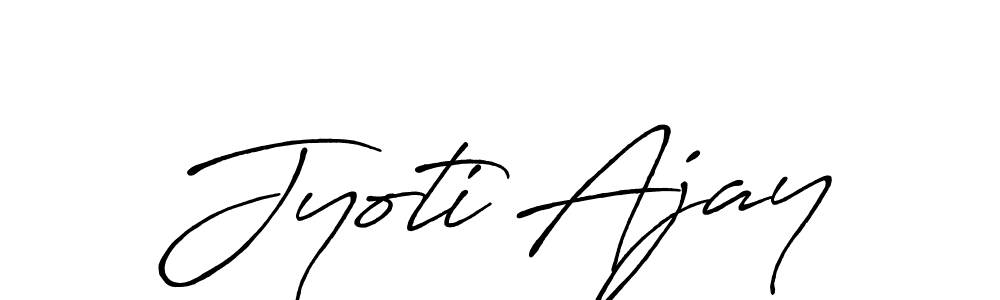 Antro_Vectra_Bolder is a professional signature style that is perfect for those who want to add a touch of class to their signature. It is also a great choice for those who want to make their signature more unique. Get Jyoti Ajay name to fancy signature for free. Jyoti Ajay signature style 7 images and pictures png